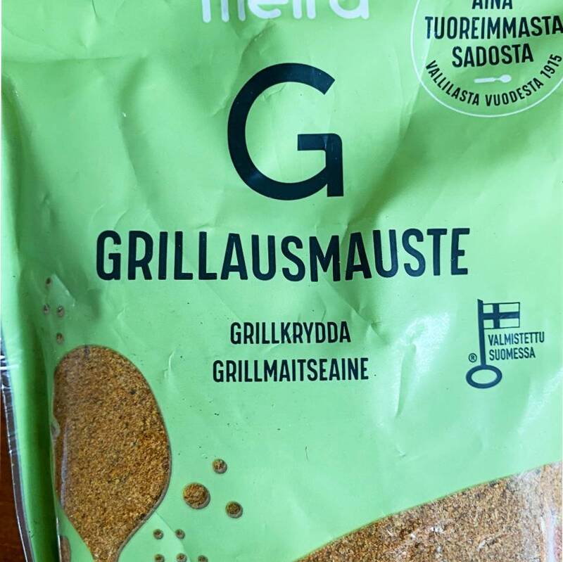 grillimauste , Finnish spice mix
-grillimauste